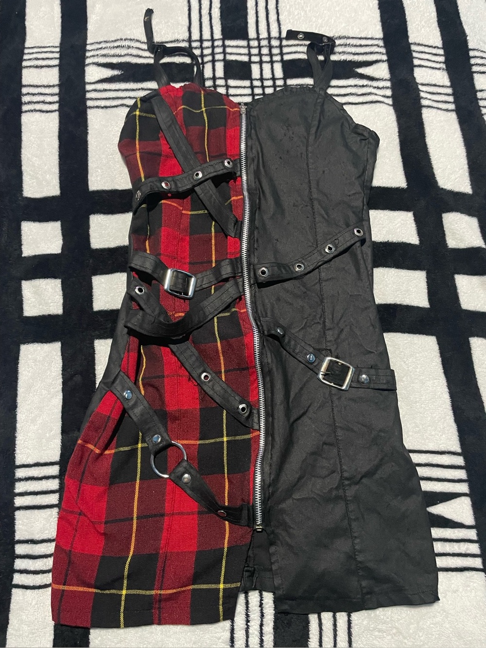 Red and Black Bondage Dress